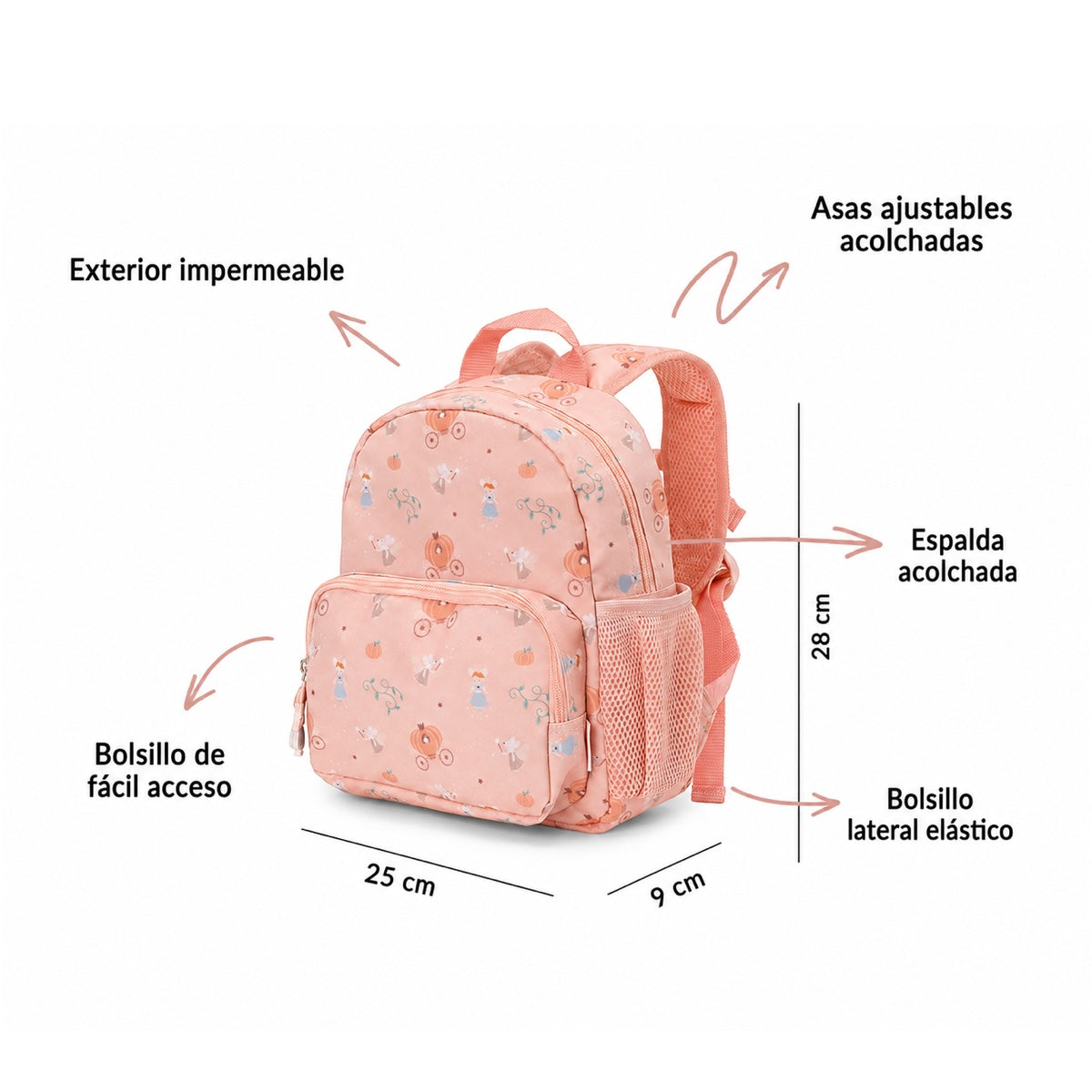 Mochila Infantil Mouse Fairies - Tutete