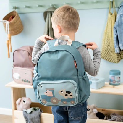 Mochila Infantil Tiny Farm Azul 7,5L - Done By Deer
