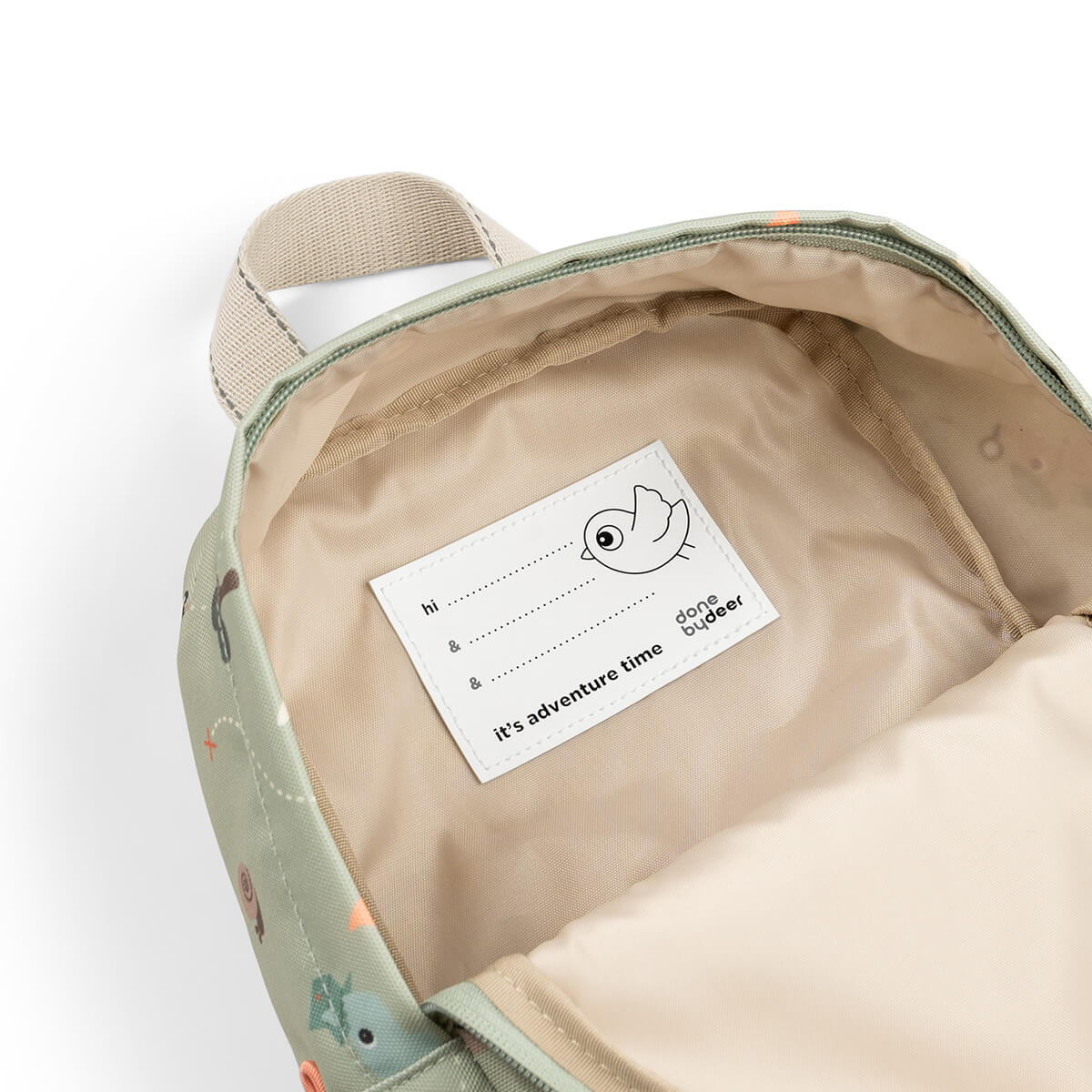 Mochila Infantil Tiny Trails Verde 4L - Done By Deer
