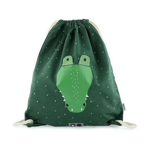 mochila saco con cordones cocodrilo trixie
