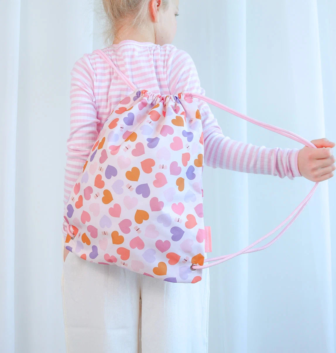 Mochila Saco Corazones - A Little Lovely Company