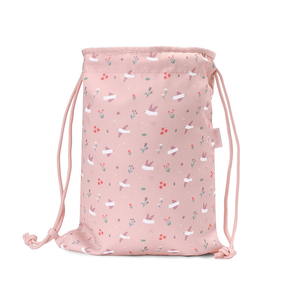 Mochila Saco de Tela Blossom Birds - Tutete
