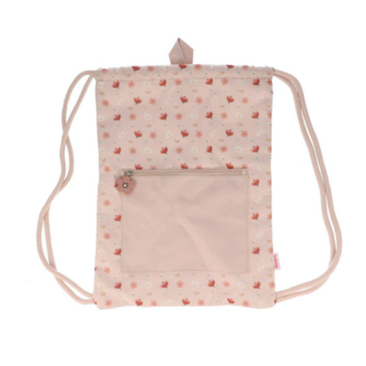mochila saco con cordones infantil little garden tutete