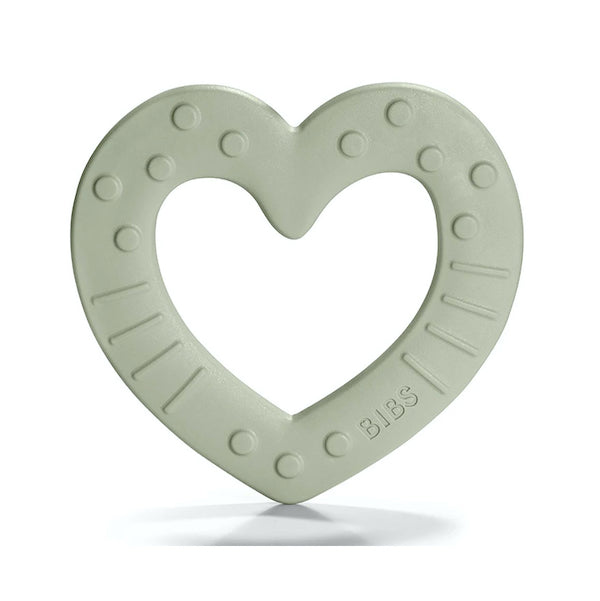 Mordedor Baby Bitie Corazón Sage - Bibs