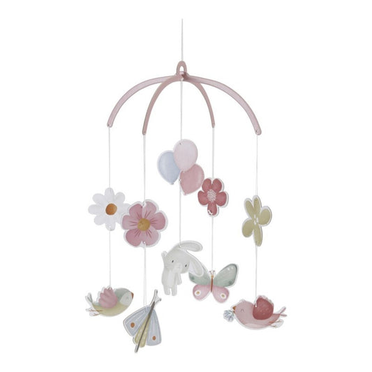 Móvil Cartón Flores y Mariposas - Little Dutch