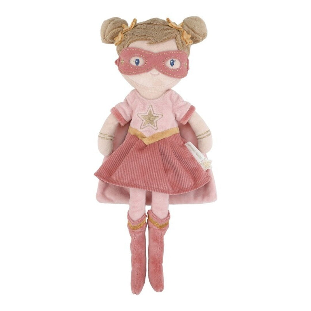 Muñeca Blandita Rosa Superheroína - Little Dutch