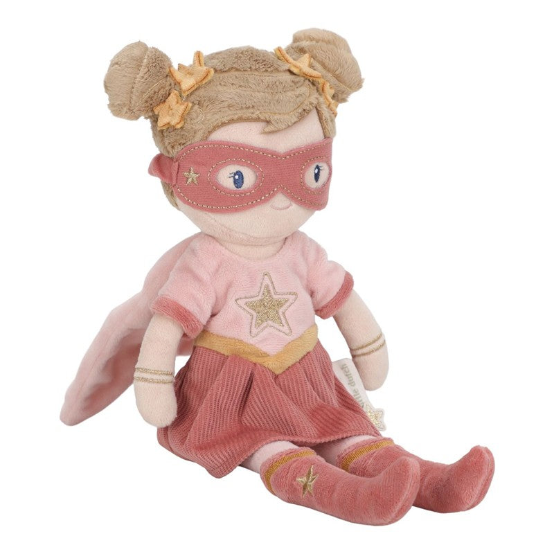 Muñeca Blandita Rosa Superheroína - Little Dutch