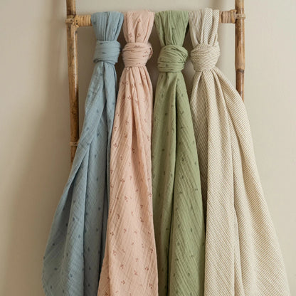 Muselina / Mantita Azul Denim - Little Dutch