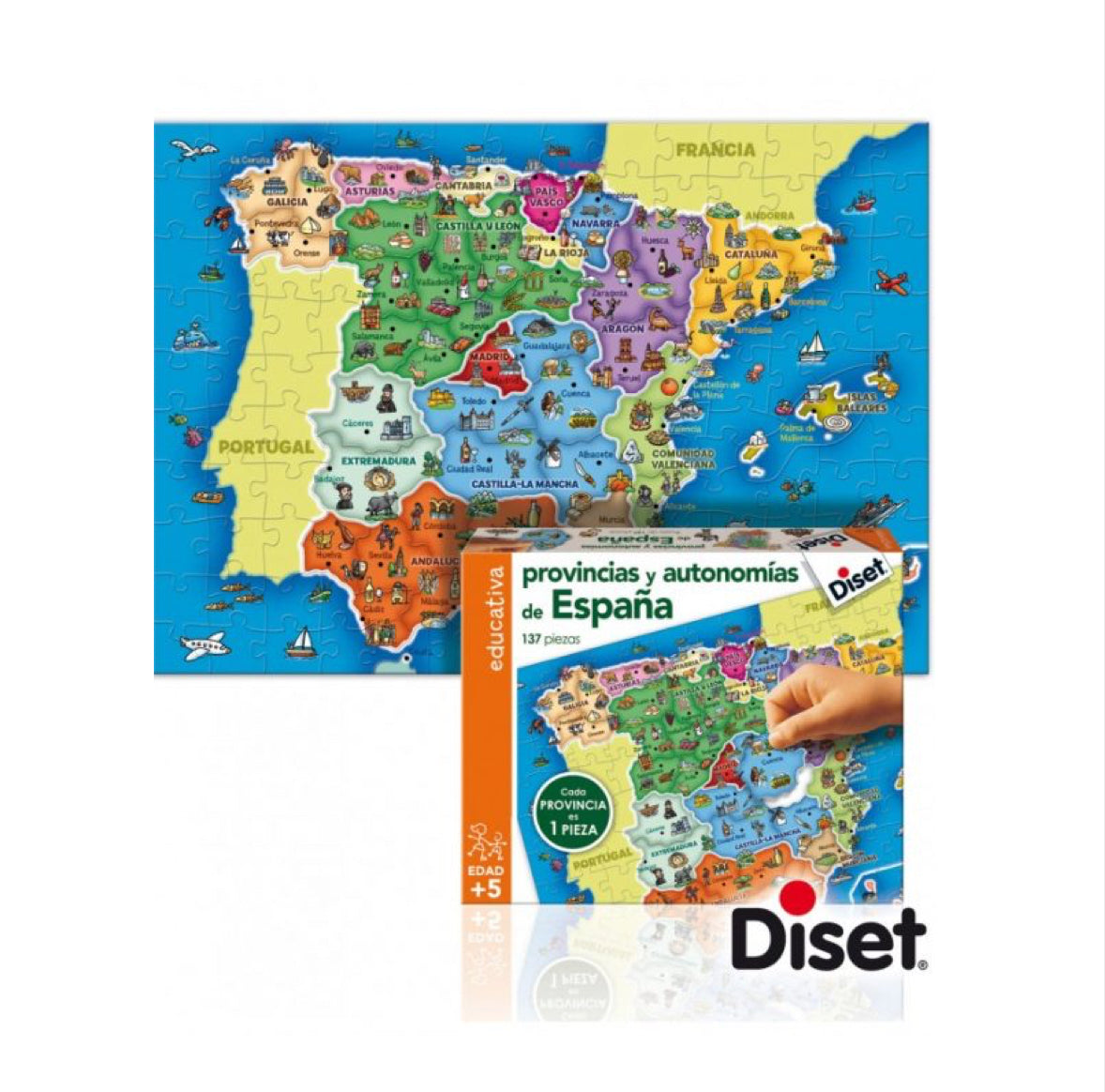 Puzzle Provincias de España - Diset