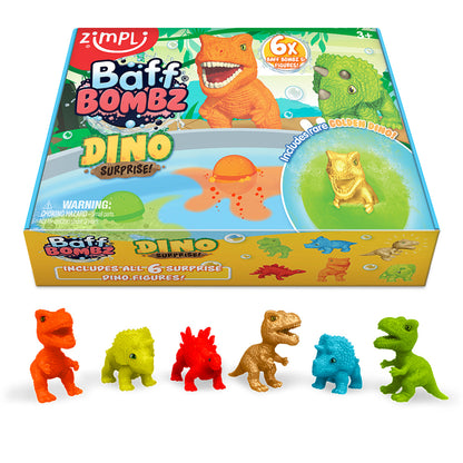 Pack 6 Bombas de Baño Surprise Dinos - Zimpli