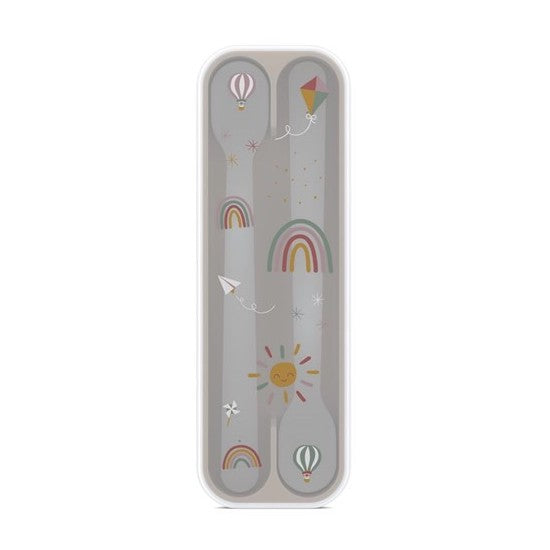 Pack Cucharas Mango Largo Arcoíris - Little Dutch