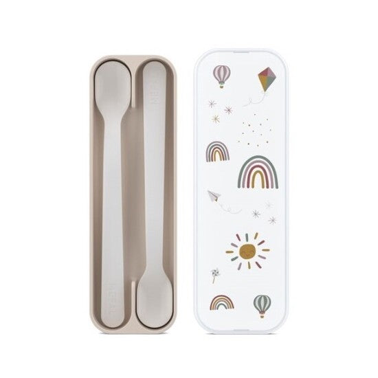 Pack de Cucharas Mango Largo Arcoíris - Little Dutch