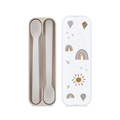 Pack de Cucharas Mango Largo Arcoíris - Little Dutch