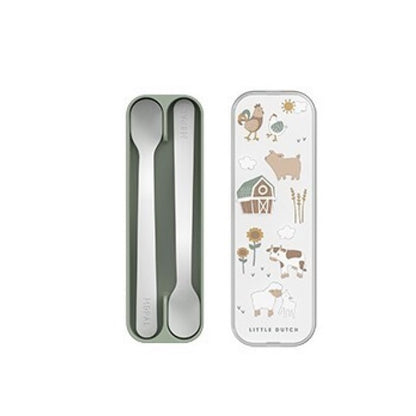 Pack Cucharas Mango Largo Little Farm de Little Dutch