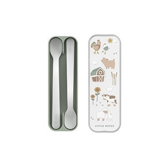 Pack Cucharas Mango Largo Little Farm de Little Dutch