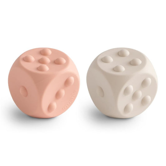 Pack Dados Pop It Sand + Blush - Mushie