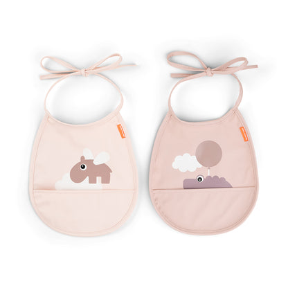 Baberos Mini con Bolsillo Happy Clouds - Done by Deer