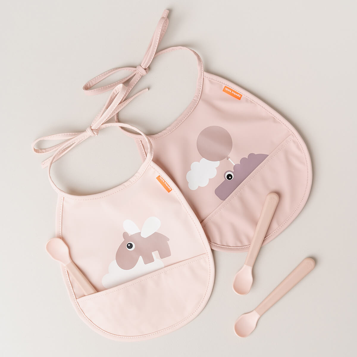Baberos Mini con Bolsillo Happy Clouds - Done by Deer
