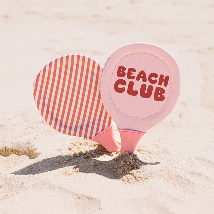 Palas de Playa Neopreno Stripes Rosa - Monnëka