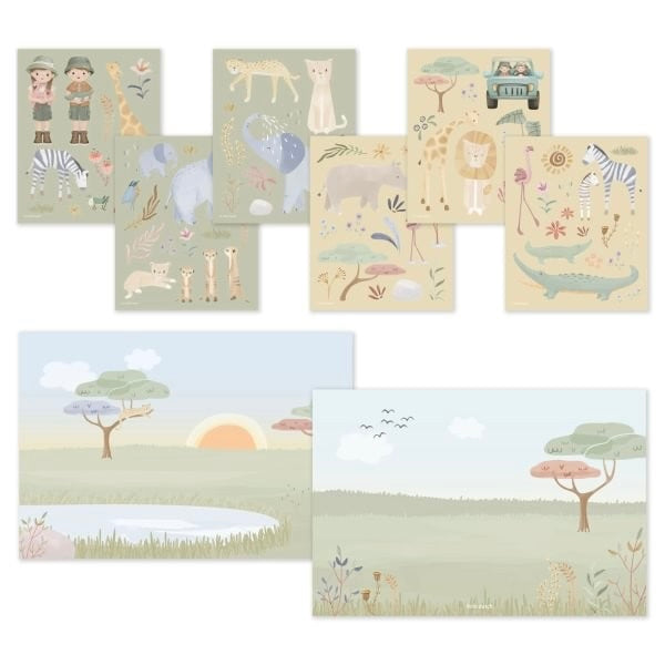 Pegatinas Safari Friends - Little Dutch