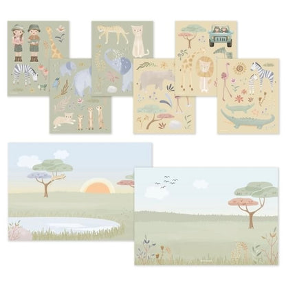 Pegatinas Safari Friends - Little Dutch