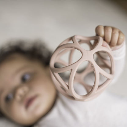 Pelota Sensorial Silicona Rosa - Little Dutch