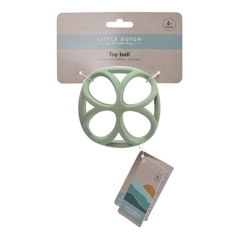 Pelota Sensorial Silicona Verde - Little Dutch