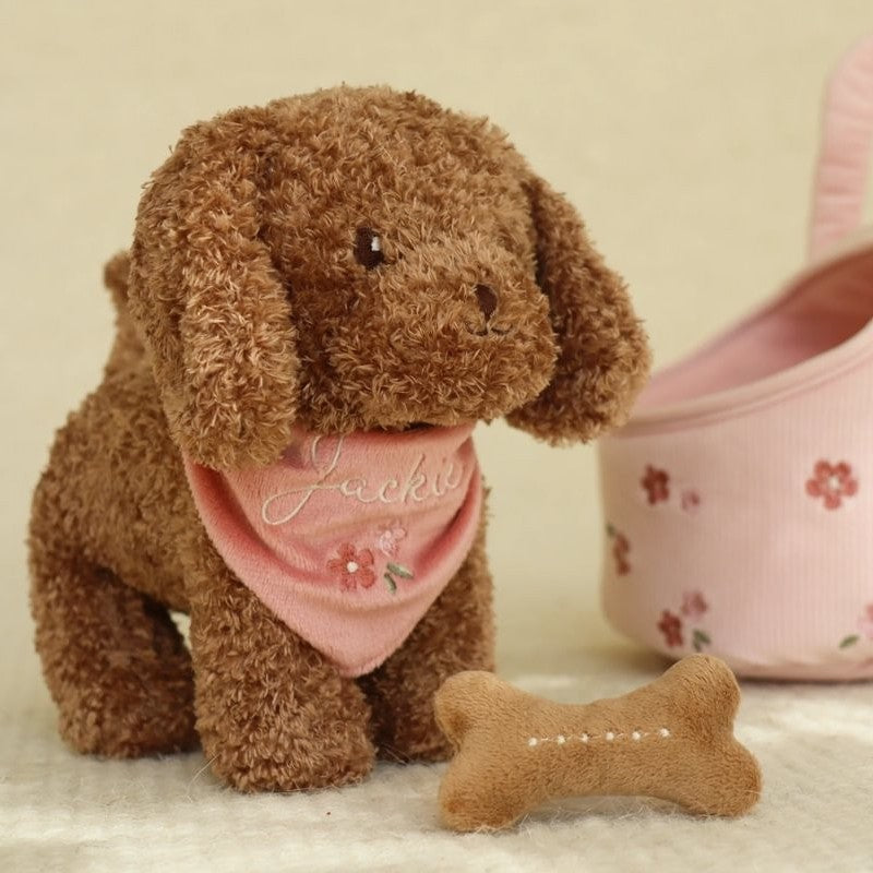Perrito Peluche Jackie con Bolsa - Little Dutch