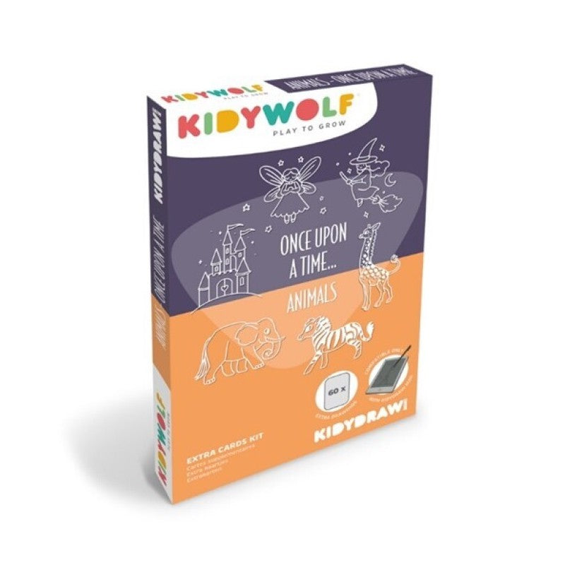 Plantillas Kidydraw Érase una vez-Animales - Kidywolf