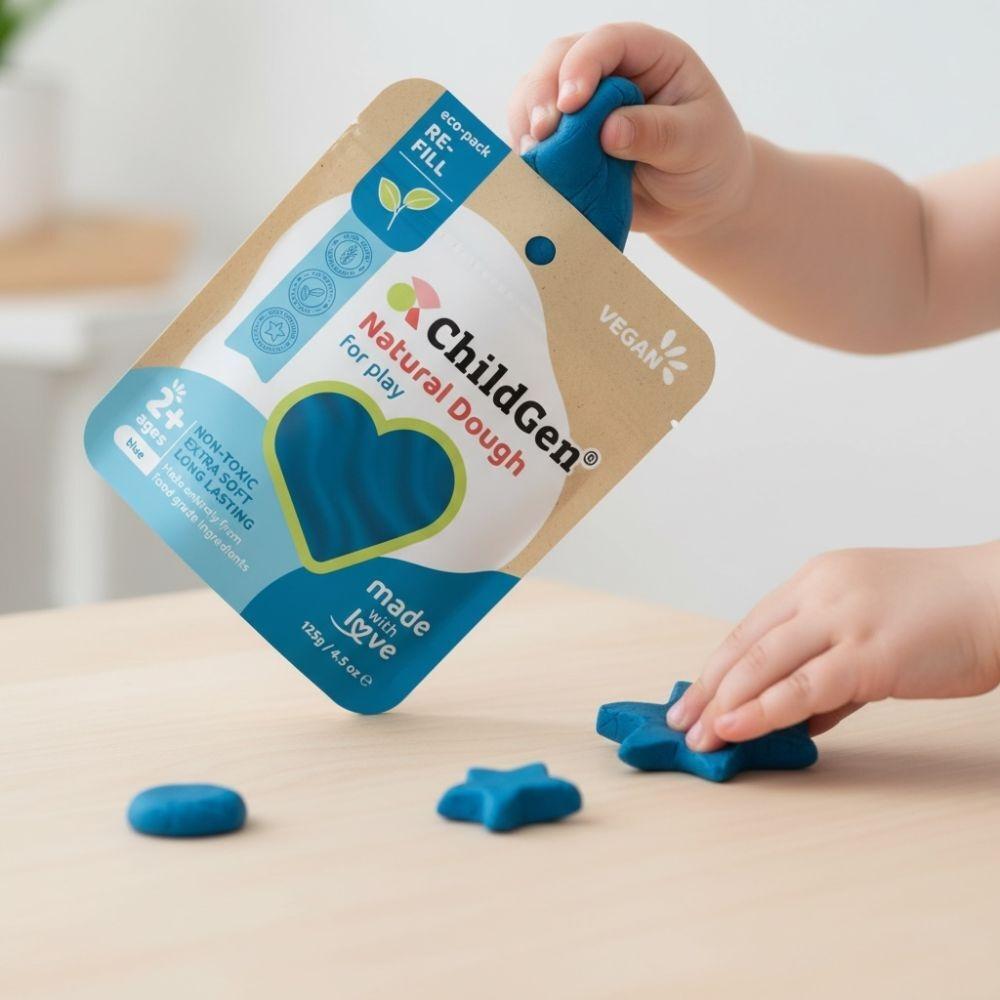 Plastilina Natural 4 colores con Purpurina - Childgen