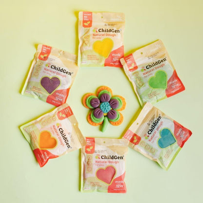 Plastilina Natural 4 colores con Purpurina - Childgen