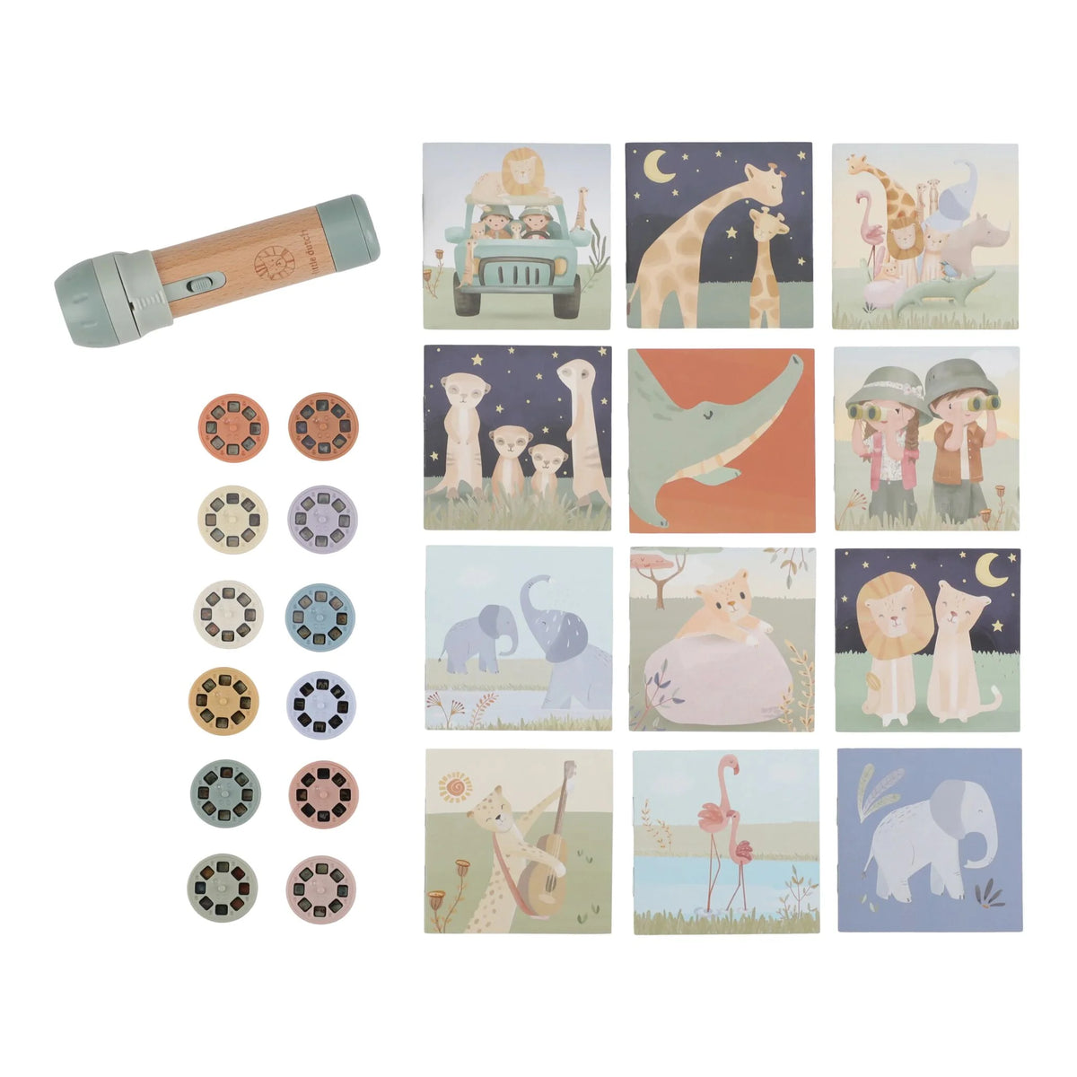 Proyector Linterna Safari Friends – Little Dutch