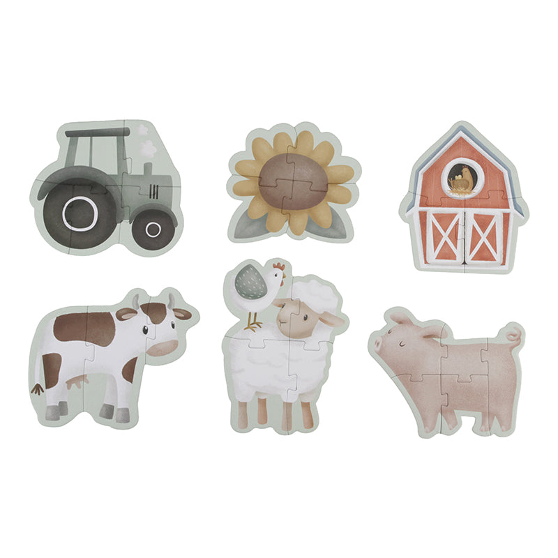 Puzzle 6 en 1 Little Farm - Little Dutch