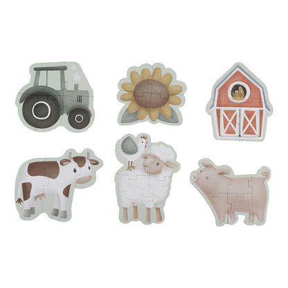 Puzzle 6 en 1 Little Farm - Little Dutch
