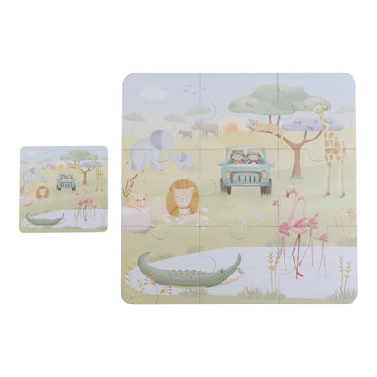 Puzzle 6 en 1 Safari Friends - Little Dutch