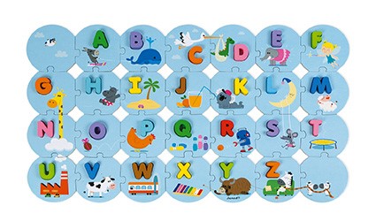 Puzzle Aprende el Alfabeto Francés - Janod