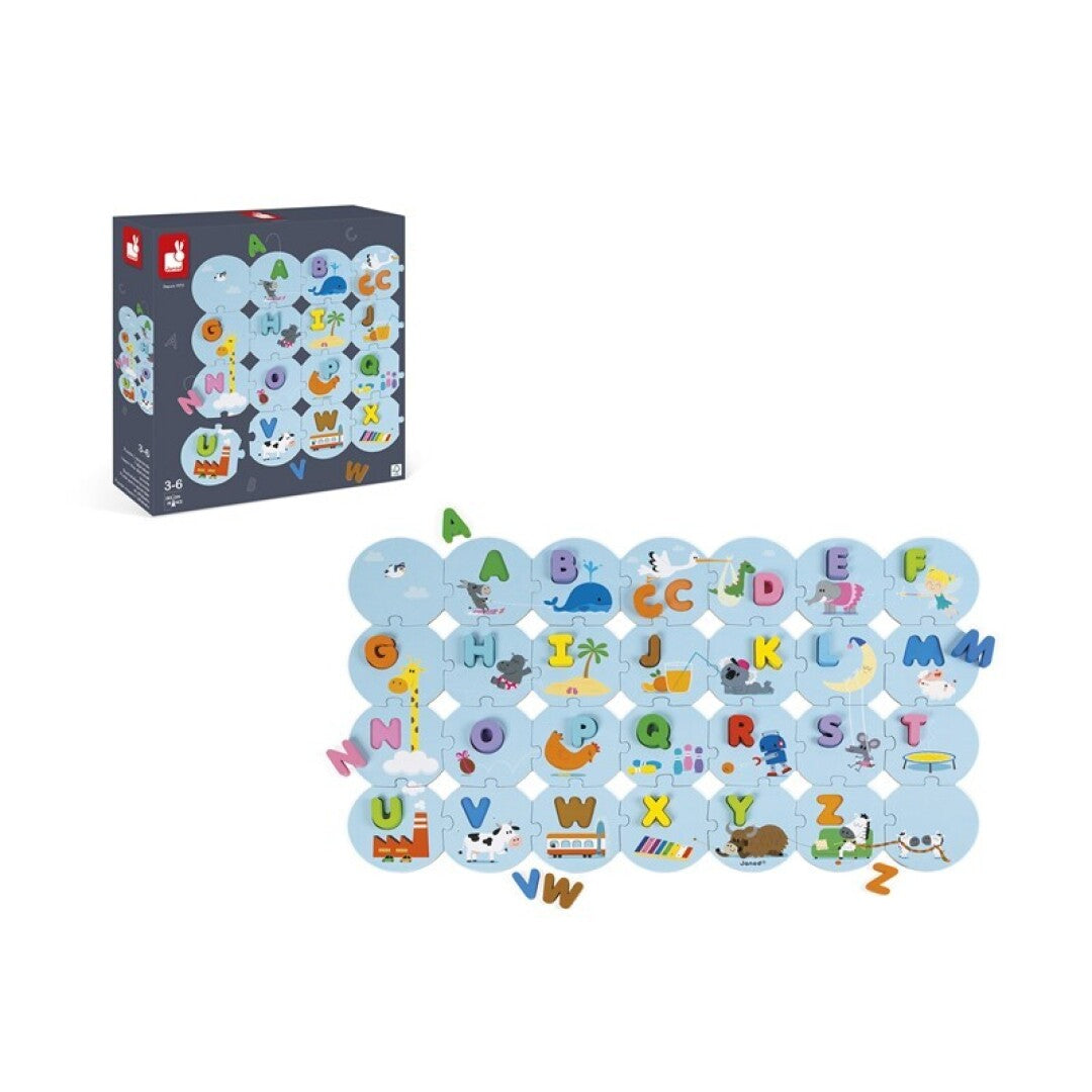 Puzzle Aprende el Alfabeto Francés - Janod