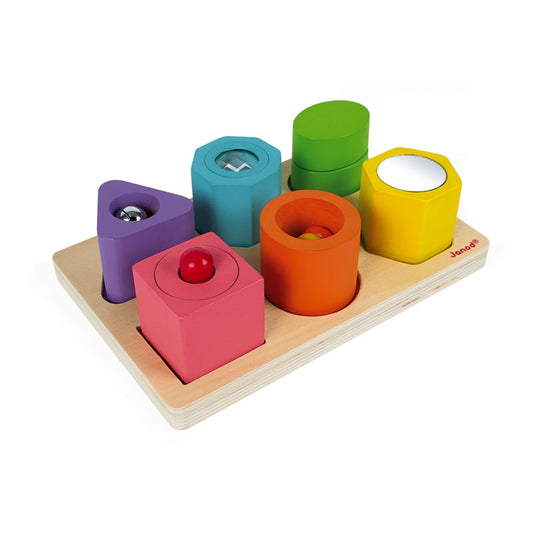 Puzzle de 6 Bloques Sensoriales - Janod