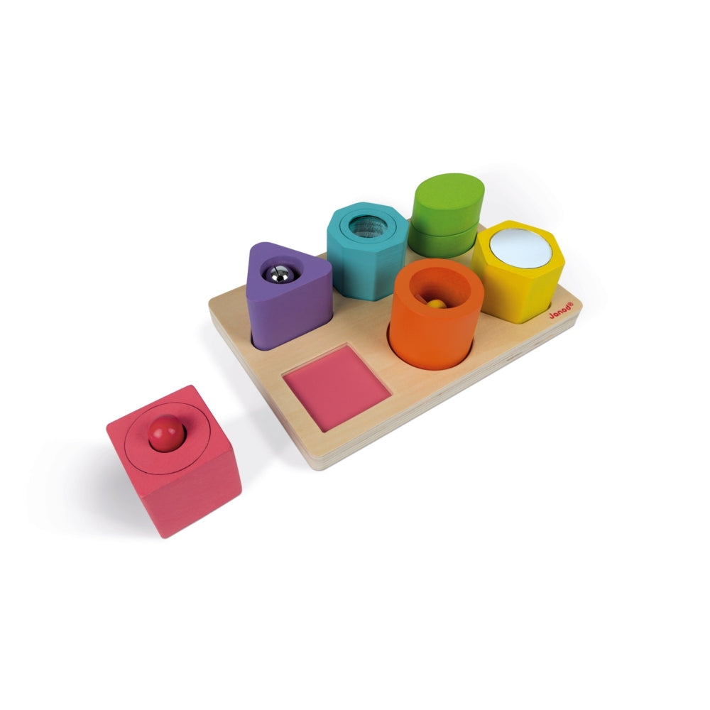 Puzzle de 6 Bloques Sensoriales - Janod
