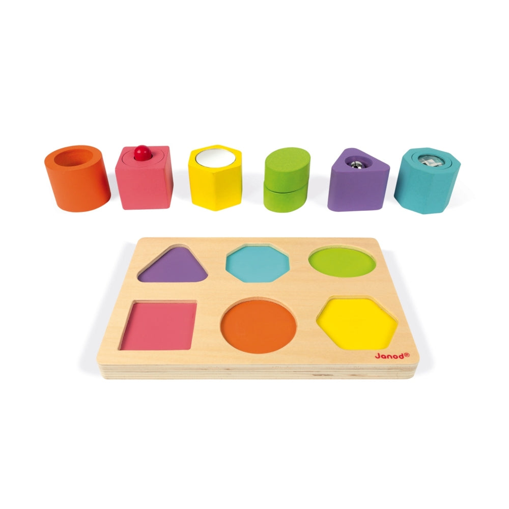 Puzzle de 6 Bloques Sensoriales - Janod
