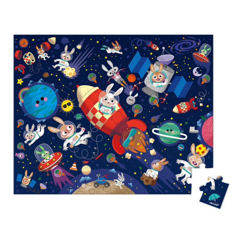 Puzzle Cohete 54 piezas - Janod