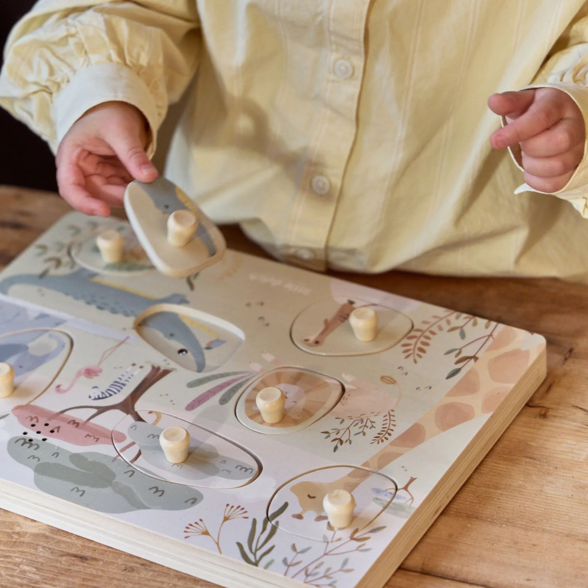 Puzzle con Sonido Safari Friends - Little Dutch