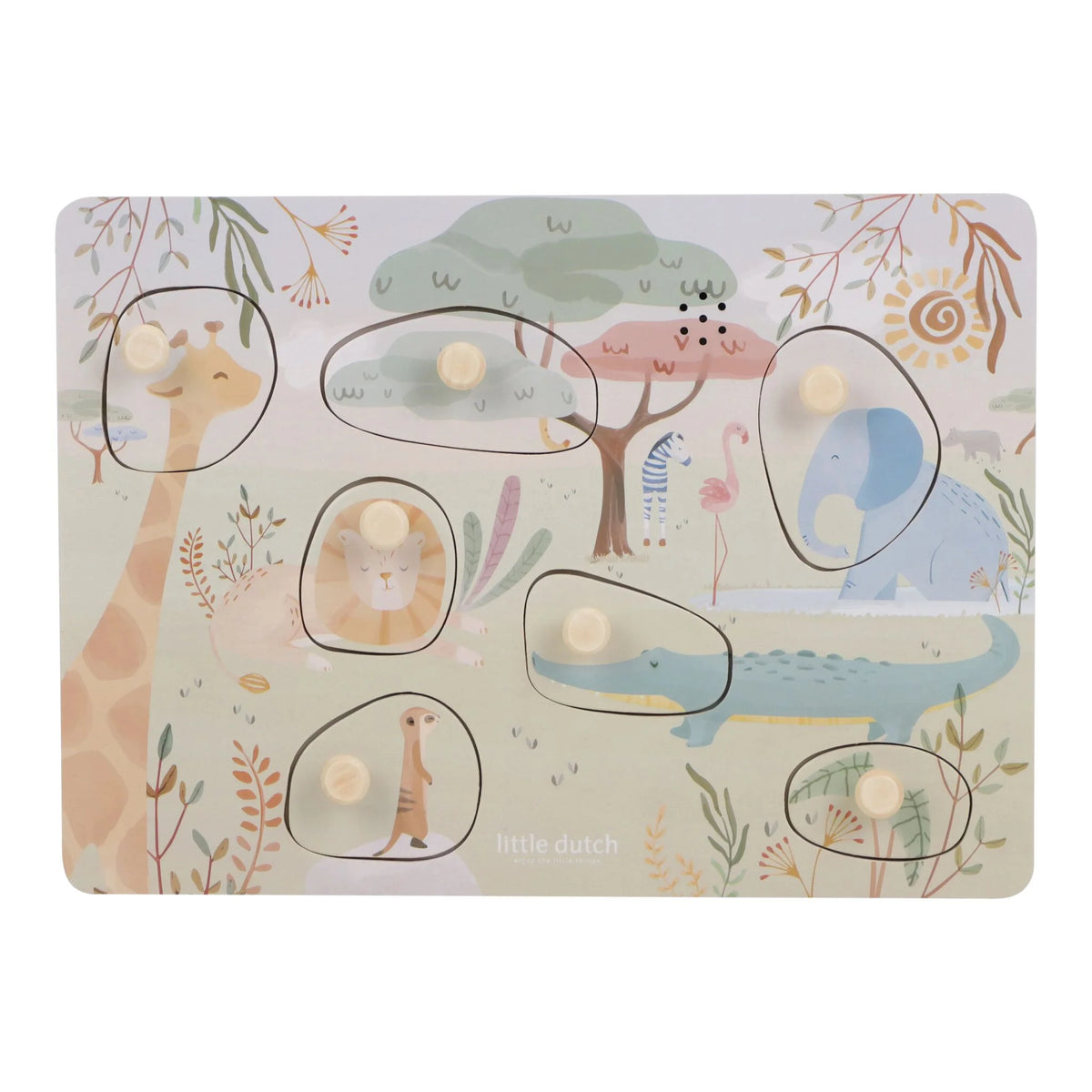Puzzle con Sonido Safari Friends - Little Dutch
