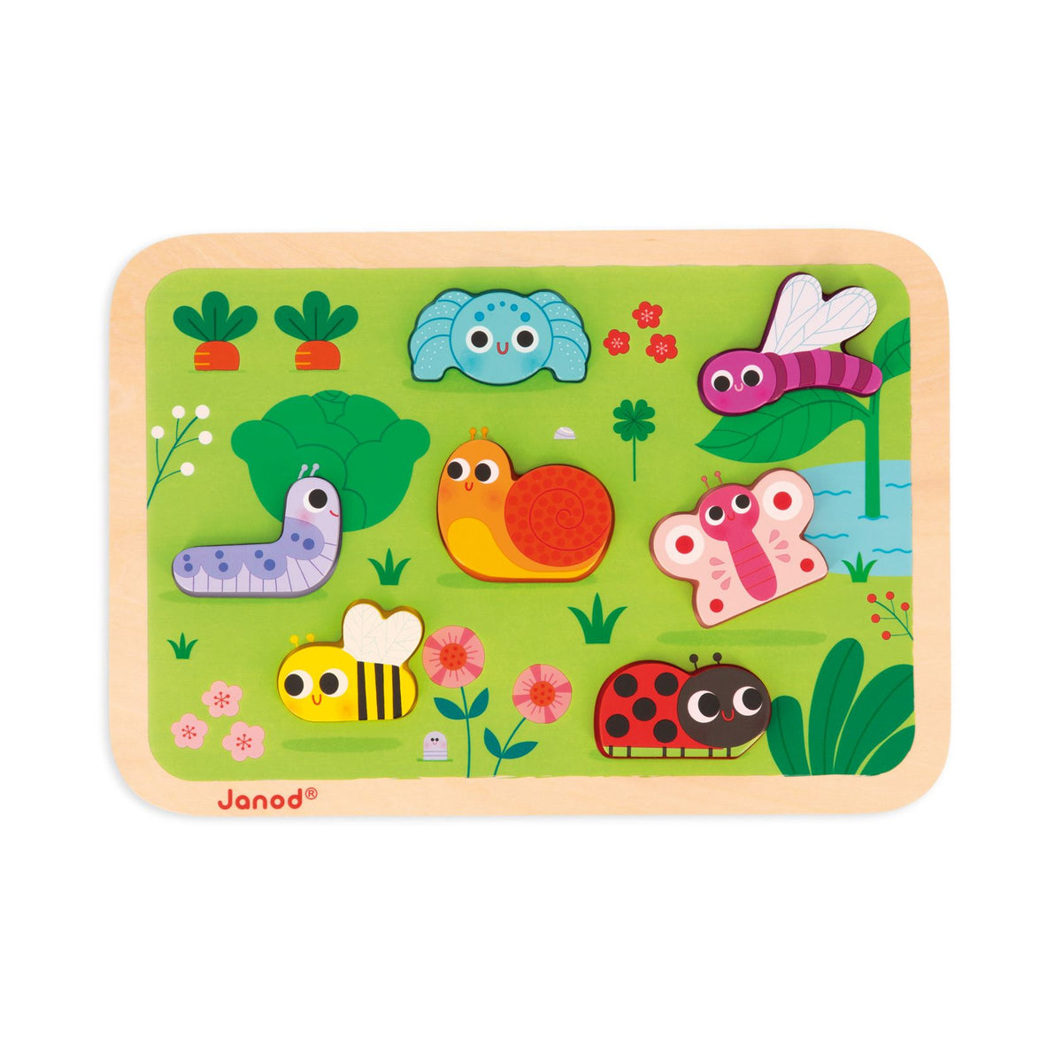 Puzzle de Madera El Jardín - Janod