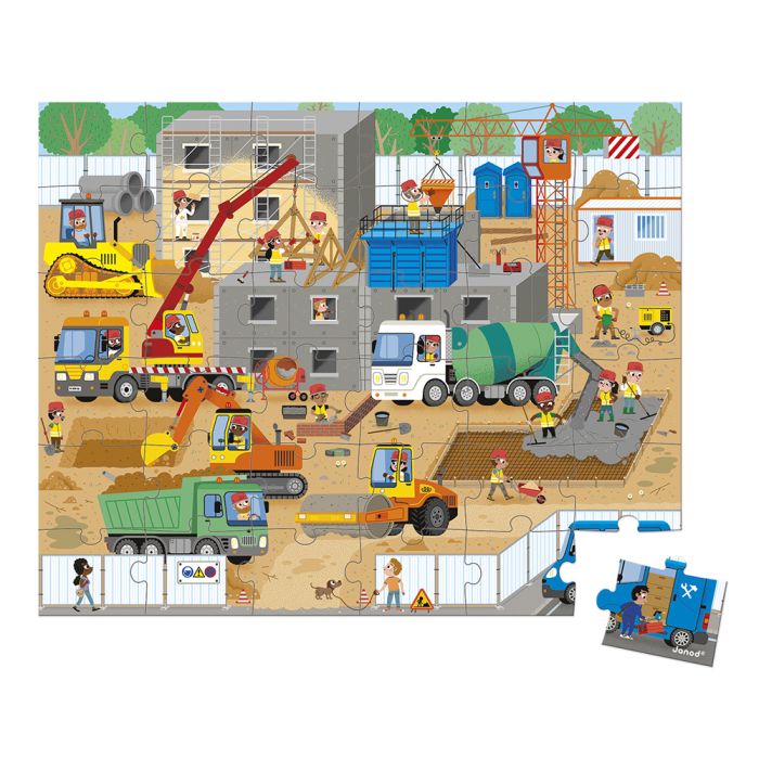 Puzzle en la Obra 36 piezas - Janod