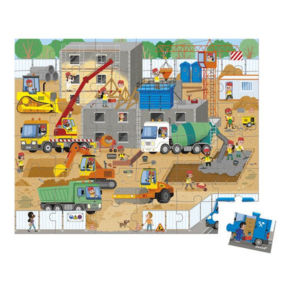 Puzzle en la Obra 36 piezas - Janod