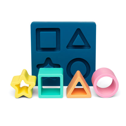 Puzzle Encajable Formas Geométricas Silicona - Little L