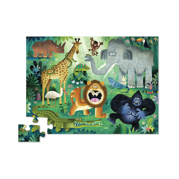 Puzzle Gigante Animales Salvajes 36 piezas - Crocodile Creek