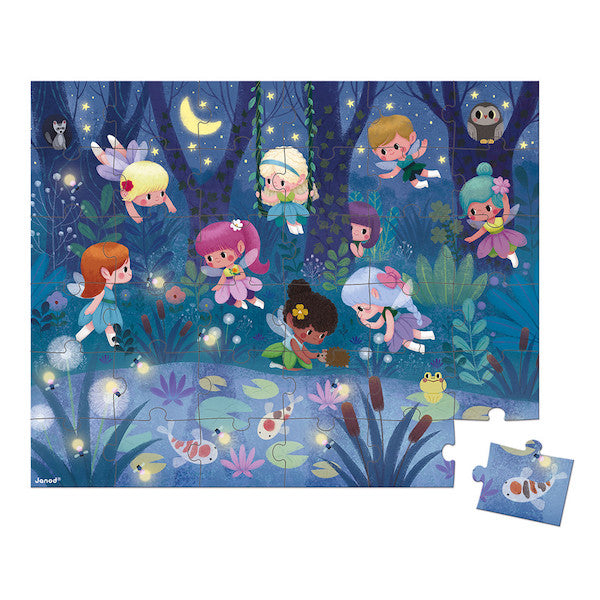 Puzzle Hadas y Nenúfares 24 piezas - Janod