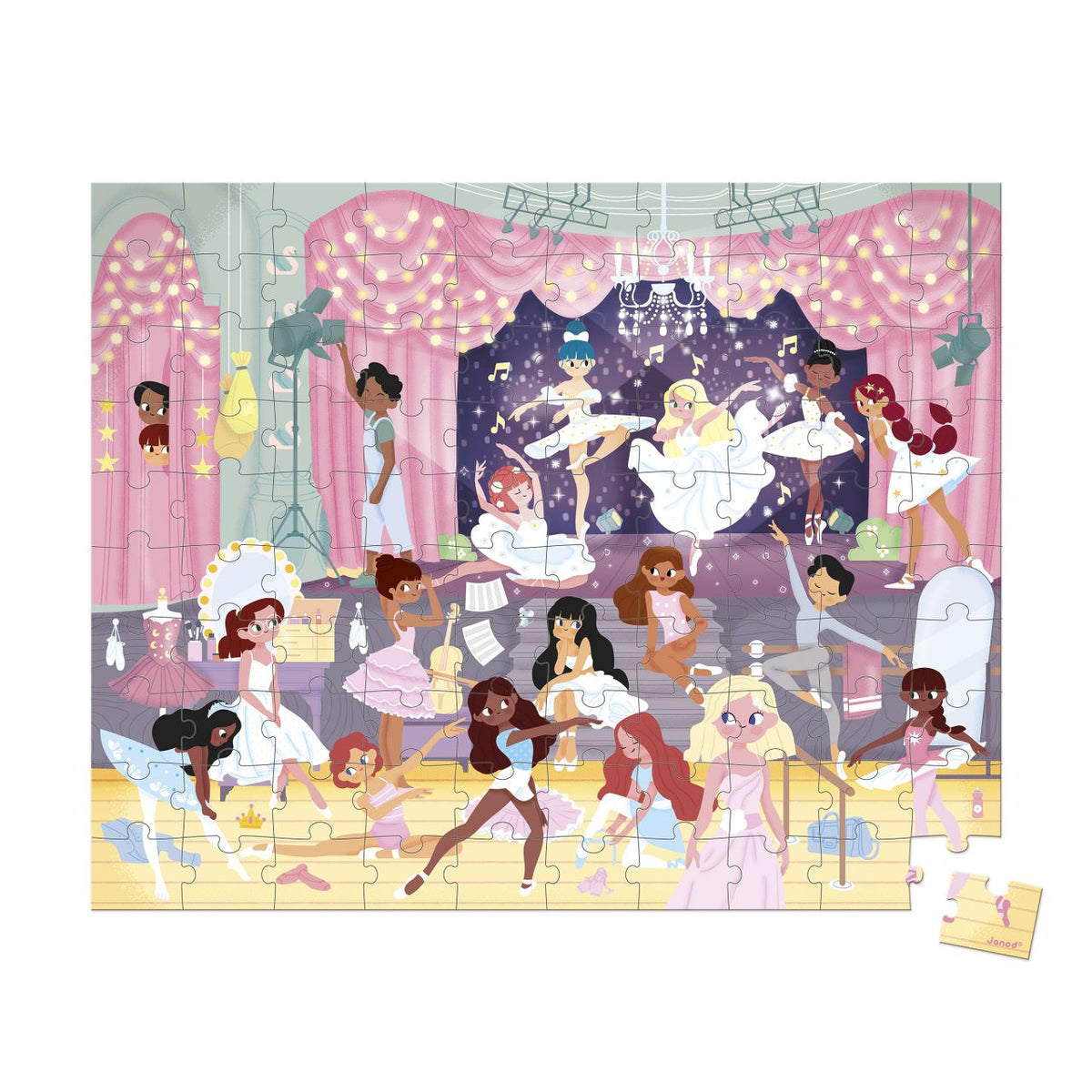 Puzzle Las Bailarinas 100 piezas - Janod